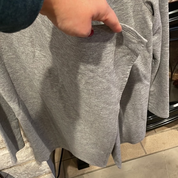 Sonoma Jersey Knit Cardigan petite extra small gray - Picture 3 of 4